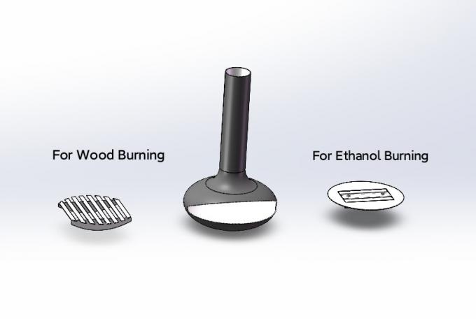 Kamin Herd Sphäre Designer neue benutzerdefinierte offene echte Feuer Holz brennen hängen 2