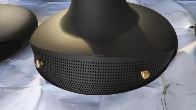 Stil Kohlenstoffstahl Tisch Fernbedienung Glas Kunst Kamin Freistehend Exklusiv europäischer Premium Schwarz Modern 6