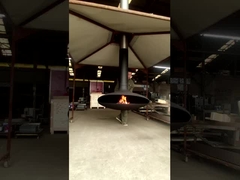 Innenheizungen verschoben hölzernen Buning-Kamin und Decken-hängenden Kamin