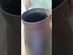 Rundtisch Glas Kunst Drehkamin