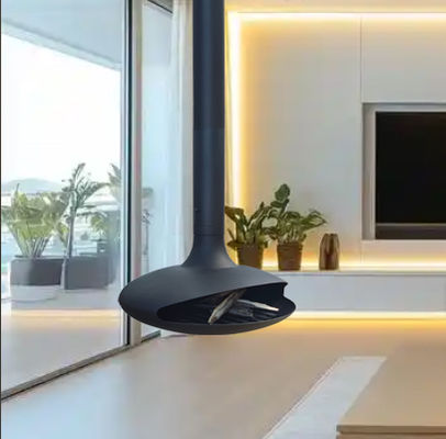 Indoor Heaters Suspended Rotating Wood Burning Fireplace